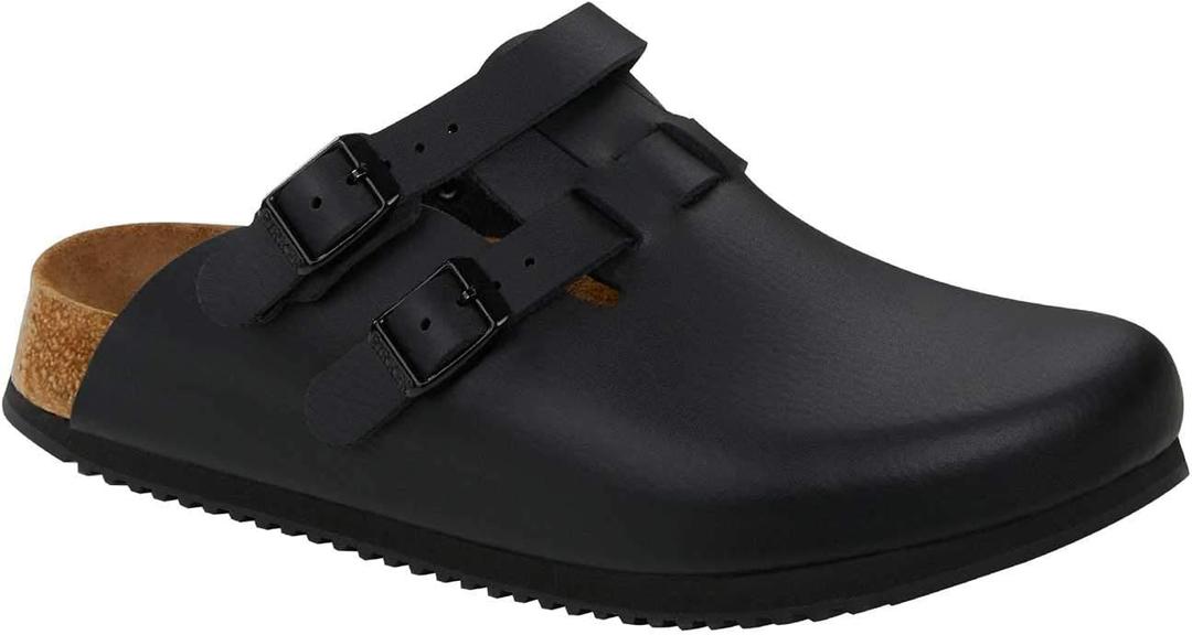 Birkenstock Kay Super Grip Leather Black - Professional Shoes for Women & Mens US M 7.0 / US L 9.0