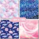 2 x Shimmer Sky Galaxy Watercolor 12x12 Paper Pad Pack Scrapbook Cardstock Decorative Patterned Paper for Card Making Journaling Planner Origami Scrapbook Paper Scrapbooking Supplies