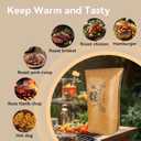BBQ Blanket for Resting Meat - 18in Insulated Smoker Bag Wide Mouth for Large Brisket/Turkey/Pork, Leak-Proof & Portable - Reusable Smoker Grilling Accessories and Grilling Gloves