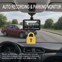 3-inch Dash Cam for Cars, 1080P HD car Camera, Wide-Angle Driving Recorder with Night Vision, Loop Recording, Video Motion Detection