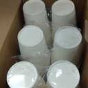 RACETOP Hot Paper Coffee Cups 12 oz [300 Pack], Disposable Coffee Cups 12 oz, Upgraded Weight Of Paper, White