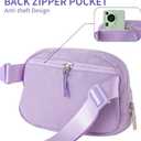 Fanny Pack for Girls,Birthday Easter Gifts,Chenille Initial Letter Girls Crossbody Bag,Preppy Teen Belt Bag for Graduation Travel Gifts,Cute Sequin Trendy Stuff. (O, Purple)