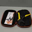 Heavy Duty Snap Fastener Tool kit, Punching Function, Snap Button Tool with Adjustable Setter, 15mm snap Tool with 100 Sets Boat Cover Snaps (Yellow)