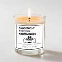 Dog Themed Gifts Candles - Lavender Scented Candle - Dog Mom Gifts for Women for Mothers Day - 100% Soy Wax, Long Lasting - pet Odor Eliminator Candle