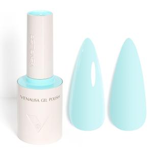 VENALISA Baby Blue Gel Nail Polish, 1 Pcs Light Blue Gel Polish Pastel Bright Color High Gloss Soak Off U V Nail Manicure Salon and DIY at Home Gifts for Women