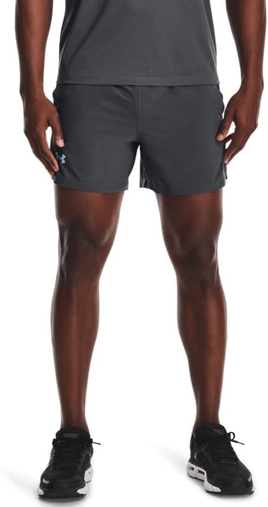 Under Armour Men's Launch Stretch Woven 5-inch Shorts (XX-Large, Pitch Gray (012)/Reflective)