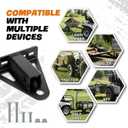 Lawn Mower Hitch 1-1/4" Receiver, Heavy Duty Steel Trailer Hitch for Zero Turn Lawn Mower, Universal Bolt-On Lawn Mower Trailer Hitch, Zero Turn Mower Accessories