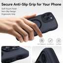 2 x for iPhone 15 Pro Case with MagSafe, Upgraded [Full Camera Protection] [Fit for MagSafe] [Mil-Grade Drop] Cute Wave Translucent Non-Slip Phone Case for iPhone 15 Pro 6.1",Black