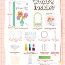 Paper Flowers for Crafts, Arts and Crafts for Kids Ages 8-12, Paper Flowers Science Kits, DIY Color Changing Flower Educational STEAM Toys, Christmas Birthday Gifts for Girls Age 5 6 7 8 9 10 11 12