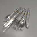 KINGSTONE 40 Piece Hammered Silverware Set, 18/10 Stainless Steel Flatware Set for 8, Cutlery Set for Home, Party, Wedding, Mirror Polished Dishwasher Safe