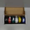 Fermerry 14 AWG Stranded Wire Spool 10ft Each 6 Colors Flexible 14 Gauge Silicone Hook up Wire Kit Electrical Tinned Copper Wire