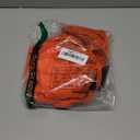 ZAFUL Women's Halter Triangle Bikini Set Crochet Boho Floral Swimsuit Cut Out Tie Side Two Piece Bathing Suit (X-Large, Orange)