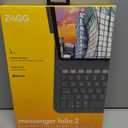ZAGG Messenger Folio 2 for iPad Air 11" (M5)/ (M4)/ (M3)/ (M2), iPad Pro 11-inch (Gen 4, 3, 2, 1), iPad Air 10.9-inch (Gen 5, 4) - Keyboard Case with Laptop-Style Keys, Apple Pencil Holder