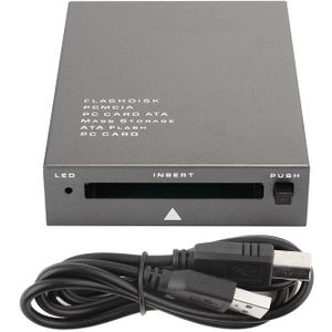 USB 2.0 PCMCIA Card Reader, USB2.0 Interface to PC Card ATA, PCMCIA, PC Card Memory Card Reader Support 20MB-20G, Plug and Play, Hot Swap