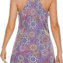 UURUN Mini Dress for Women, One Piece Sleeveless Adjustable Spaghetti Strap with 2 Pockets (M)