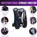 Running Vest Elite Backpack  5L Hydration Vest with Pockets, Lightweight Water Bottle, Phone Holder, Adjustable Reflective Marathon Trail Running Gear for Men and Women