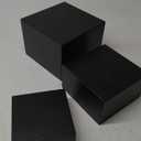 Metal Display Stands for Buffet Table - Black & White Cake Risers, Cupcake Stand for Wedding, Party, Catering Supplies, Elegant Food Risers for Displaywith 3Pcs Hollow Bottoms 6''x7''x8''