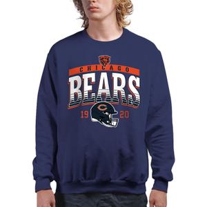 Junk Food X NFL Mighty - Officially Licensed Adult Crewneck Fleece Sweatshirt (Navy, X-Large)