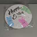 Easter Decorations Happy Easter Wreaths for Front Door Decor Cute Bunny Door Decorations Bunny Wall Decor Wooden Front Door Hanger Hanging Sign for Porch Wall Indoor Home Decor