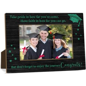 Zodvery Inspirational Picture Frame, 4X6 Grad Wooden Photo Frame, College Graduation Congrats Grad Memorial Gift for Graduates Him Her, Home Office Tabletop Decor(Horizontal) -13