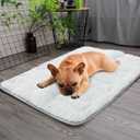 Dog Crate Mat(24" X 18"), Small Dog Bed for Crate, Soft Plush Bed Pad Machine Washable, Sleeping Mat with Anti Slip Bottom