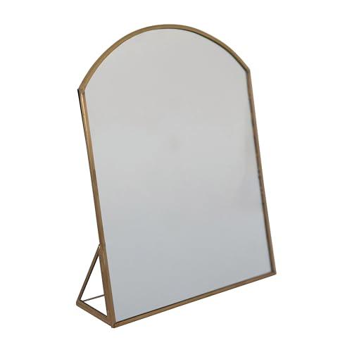 Creative Co-Op Arched Metal Framed Standing Mirror, Brass