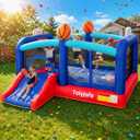Bounce House for Big Kids 8-12, Extra Large 16FT 13FT Basketball Castle | Inflatable Bouncy House with Slide & Hoops & Jump Area, for Outdoor Backyard Sports Teens Birthday Party, 680W GFCI Blower