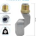 3/4" Dual NPT Threads Fuel Hose Swivel 360 Rotating Connector - Fuel Line Connect Tool & Nozzle Adapter for Diesel, Gasoline, Kerosene