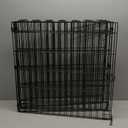Artmeer Pet Playpen Puppy Playpen Kennels Dog Fence Exercise Pen Gate Fence Foldable Dog Crate 8 Panels 24 Inch Kennels Pen Playpen Options Ideal for Pet Animals Outdoor Indoor(Black 24''x24'')