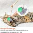 Flapping Brid Cat Toy - Interactive Cat Exercise Toy with Lifelike Bird Chirp Rechargeable Cat Catnip Toys for All Breeds