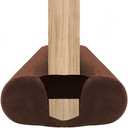 BKSAI Door Draft Stopper for Doors No Adhesive Draught Excluder Under Door Wind Blocker for Bottom of Door,Reduce Noise Draught Excluder Sweep Sound Proof (Brown 31-39IN / Distance Under The Door 1IN)