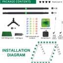 Golf Chipping Game Set  Portable Golf Practice Mat with 28 Balls, 2 Putters, Putting Mat & Carry Bag  Indoor Outdoor Backyard Golf Set for Kids, Dads & Family Fun