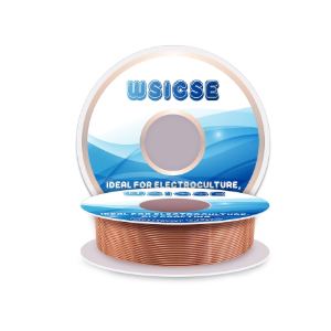 Therwen 100ft 18 Gauge Copper Wire for Gardening, Electroculture, Bonsai, Jewelry Making Beading DIY Craft Pure Bare Copper Wire Spool