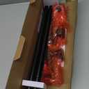 KAMANINA Curtain Rods No Drilling for Windows 32 to 86 Inches, 5/8 Inch Adjustable Renter Friendly Curain Rod with 3M Adhesive Brackets, Black