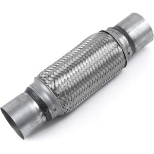 2.5 inch Exhaust Flex Pipe - RP Remarkable Power, 2.5 ID x 12 Length Flexible Pipe, Stainless Steel Double Braid Heavy Duty Universal Muffler Tube RK7546 Automobile Replacement part