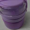 JXXM 2 in 1 Double Insulated Food Jar 8oz Soup Thermo with Snack Container Kids Thermo for Hot Food Lunch Containers Wide Mouth Vacuum Stainless Steel Leak Proof for School Travel(Purple)