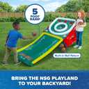 NSG Playland Inflatable Outdoor Toys, Backyard Party Carnival Game for Kids & Family, Basketball Hoop, Arcade Toss Game