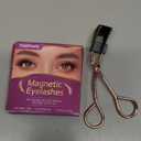 Magnetic Eyelashes, Effectively 3D Natural Look False Lashes without Eyeliner, Reusable & Light Weight Magnetic Eyelashes with Applicator No Glue