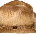 Peter Grimm Straw Round Up Cowboy Hat Stylish and Versatile Straw Hat for Men and Women - One Size