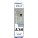 ZGEAR For Lighting Tip 4 Foot Braided Charger Cable