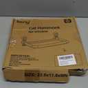 keny Cordless Cat Window Perch, Large Size Hammock with 4 Strong Suction Cups, Cat Hammock for Window with Two Fabrics Cover, Foldable Bed for Cats, White