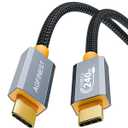 240W USB C to USB C Cable, USB 3.2 Gen2  2 Type C Charging Cable, 20 Gbps Data Transfer, PD 3.1 48V Fast Charging Cable, 4K@60Hz Video Transmission for Laptop, iPhone, Monitor (6.6 FT)