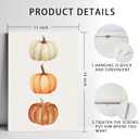 3 x Likjad Boho Fall Pumpkin Wall Art, Boho Fall Decor, Farmhouse Autumn Pumpkins Thanksgiving Poster Painting Wall Art Decor for Kitchen Bedroom Living Room Home, 11x14 Framed (delicious food001)