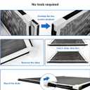 2 Pack Expandable Window Screen, 2 Way Adjustable Sliding Window Screen, Horizontal (24" H x 25" - 45" W), Horizontal and Vertical Adjustable, Replacement Screen for Window, Window Screens Mesh