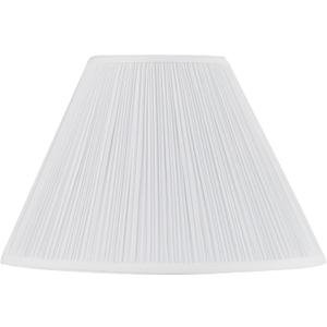 Aspen Creative 33134, Mushroom Pleated Traditional Spider Lamp Shade, White, 7" Top x 17" Bottom x 11-1/2" Slant, 7x17x11.5"