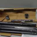 Closet Rods for Hanging Clothes,17 to 102'' Stepless Adjustable Black Closet Rod,1 Inches Heavy Duty Metal Clothes Hanging Rod for Closet Wardrobes Laundry RV