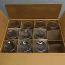 Kitchentoolz Set of 10 Clear 32oz Boston Round Glass Bottles with Black Caps – Airtight Poly-Cone Sealed Bottles for Kombucha, Kefir, Beer, Fermentation, and Storage