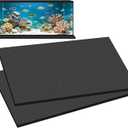 ToLanbbt 2PCS Aquarium Leveling Mat for Under Tank, 48" x 24" x 0.2" Neoprene Foam, Non-Slip Shockproof Self Leveling Fish Tank Mat, Easy to Cut, Water Compressible Mat for Uneven Surfaces, Black