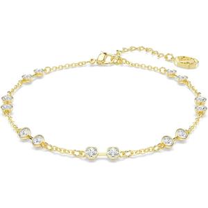 Swarovski Remix Collection Strand, Round Cut, White, Gold-Tone Finish