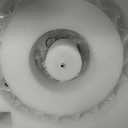 Large 17.7in Milk Glass Ceiling Light Flush Mount Flower 3-Light